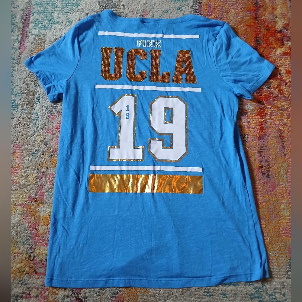PINK Victoria's Secret 5th Ocean Ucla Bruins V Neck T Shirt